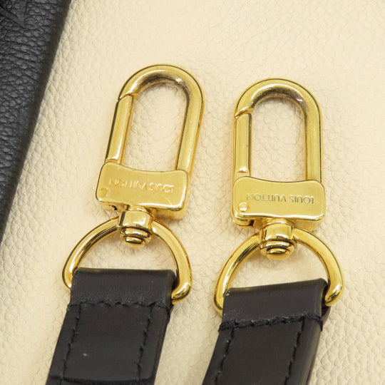 LOUIS VUITTON Handbag M44418 Ann Platt black V Tote BB Noir