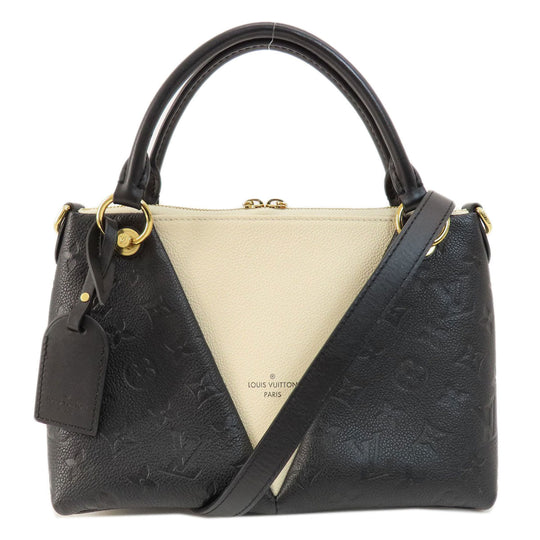LOUIS VUITTON Handbag M44418 Ann Platt black V Tote BB Noir