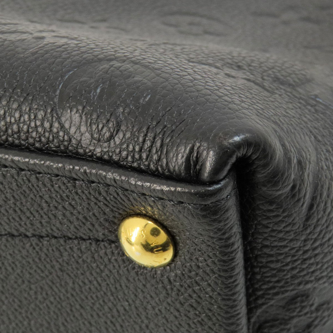 LOUIS VUITTON Handbag M44418 Ann Platt black V Tote BB Noir