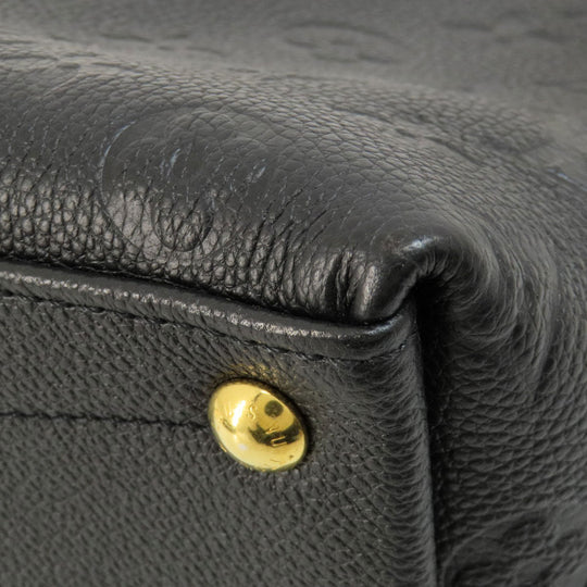 LOUIS VUITTON Handbag M44418 Ann Platt black V Tote BB Noir