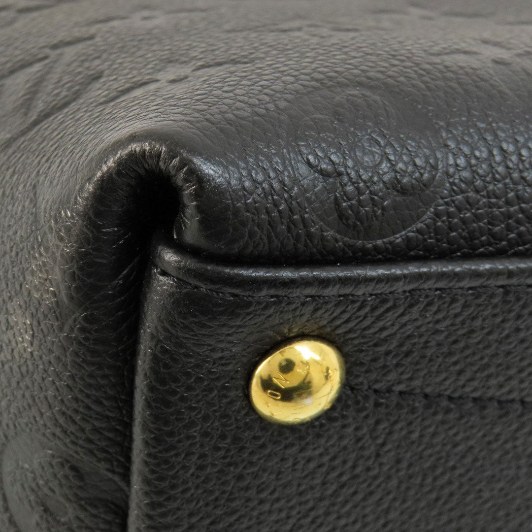 LOUIS VUITTON Handbag M44418 Ann Platt black V Tote BB Noir