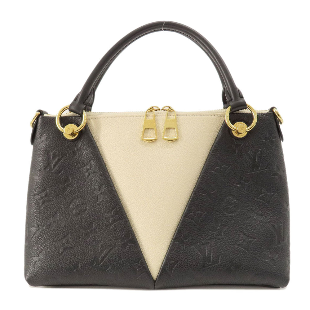 LOUIS VUITTON Handbag M44418 Ann Platt black V Tote BB Noir