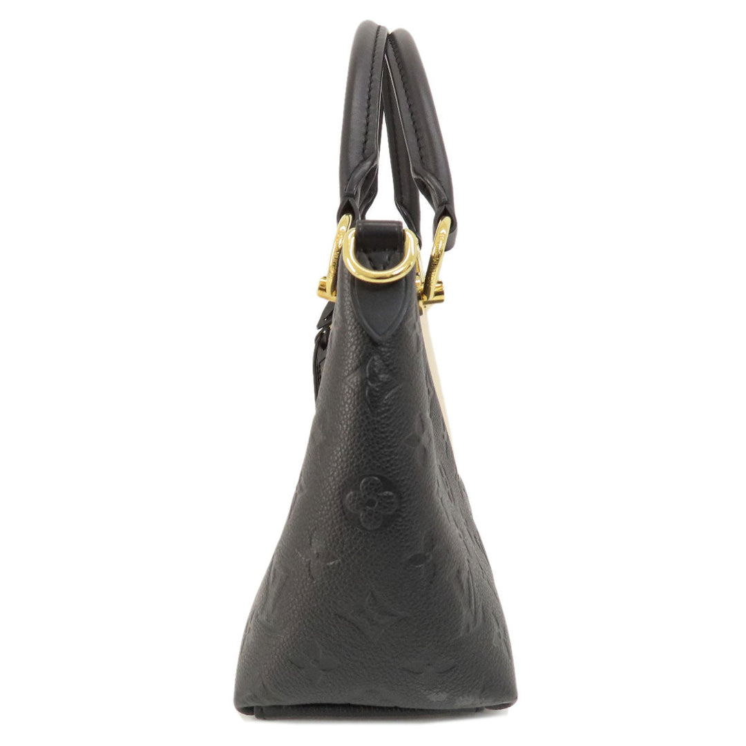 LOUIS VUITTON Handbag M44418 Ann Platt black V Tote BB Noir