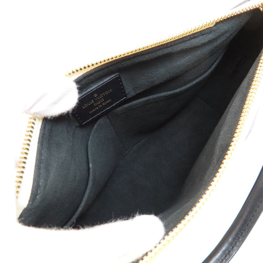 LOUIS VUITTON Handbag M44418 Ann Platt black V Tote BB Noir