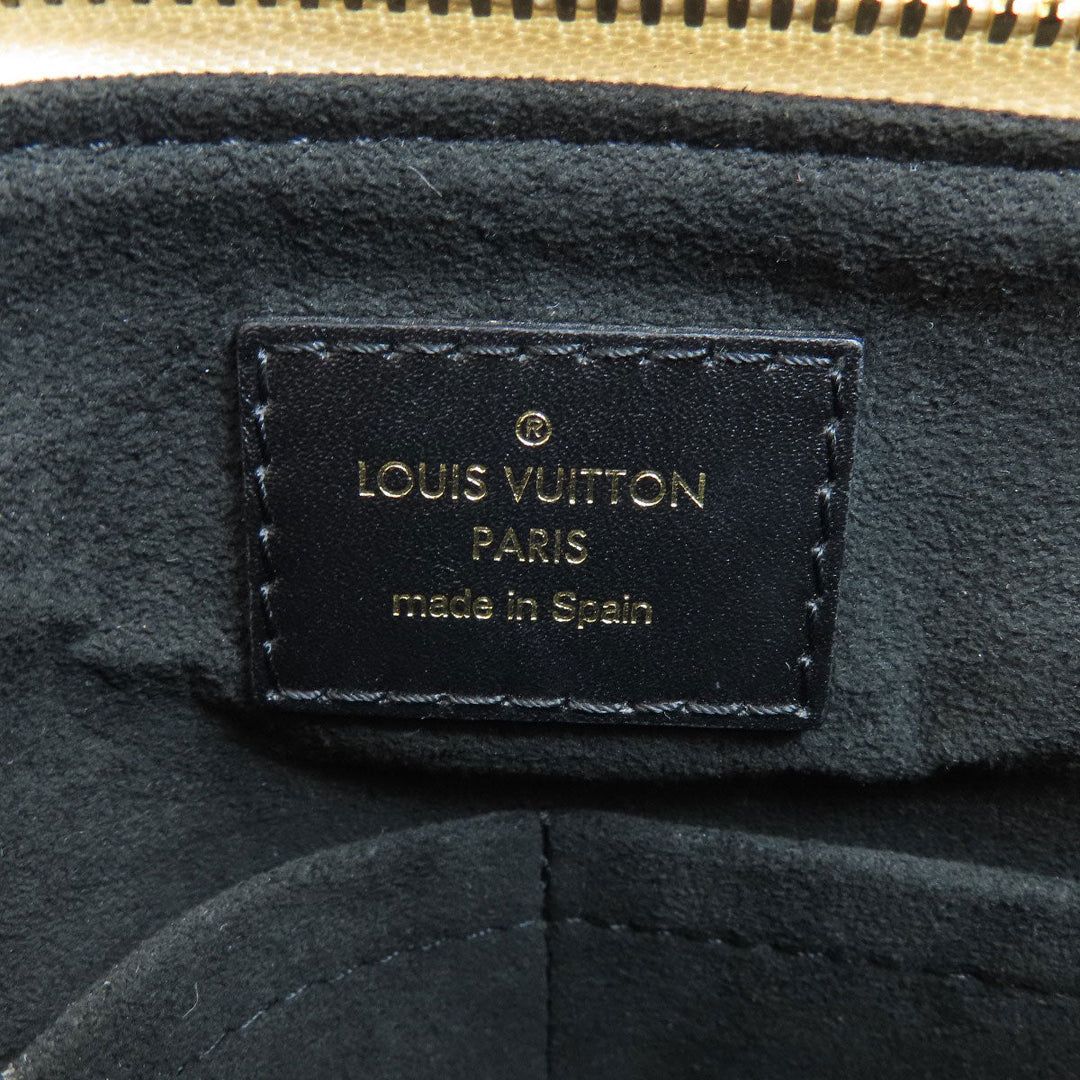 LOUIS VUITTON Handbag M44418 Ann Platt black V Tote BB Noir