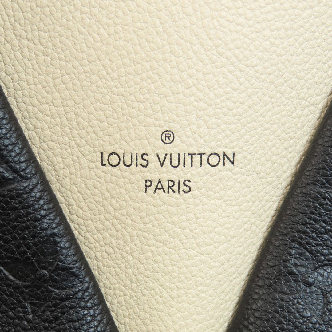 LOUIS VUITTON Handbag M44418 Ann Platt black V Tote BB Noir