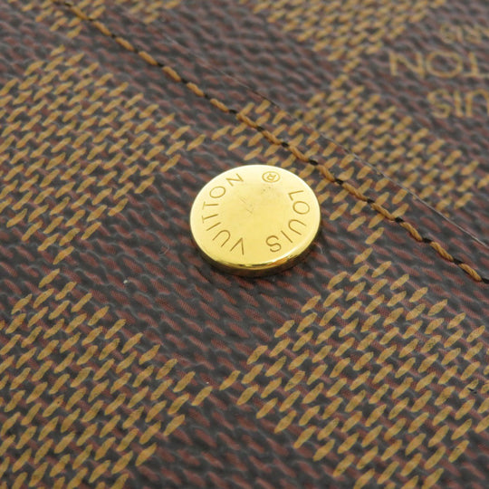 LOUIS VUITTON Coin case N62925 Damier canvas Brown Ludlow Damier Ebene Women Used Authentic