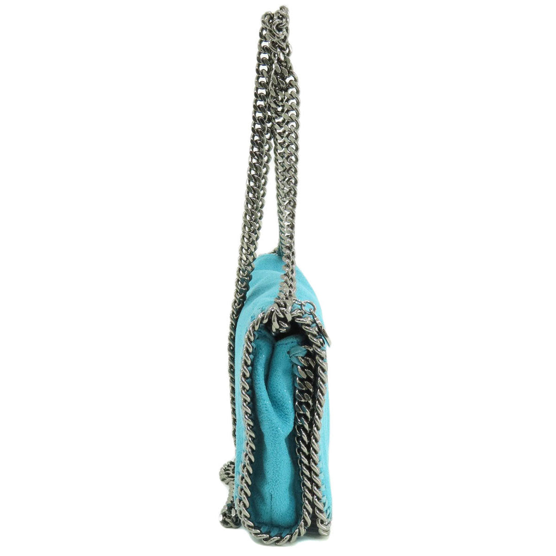 Stella McCartney Shoulder Bag polyester blue Falabella Women Used Authentic
