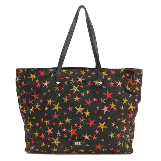 RED VALENTINO Tote Bag Nylon multicolor Star motif