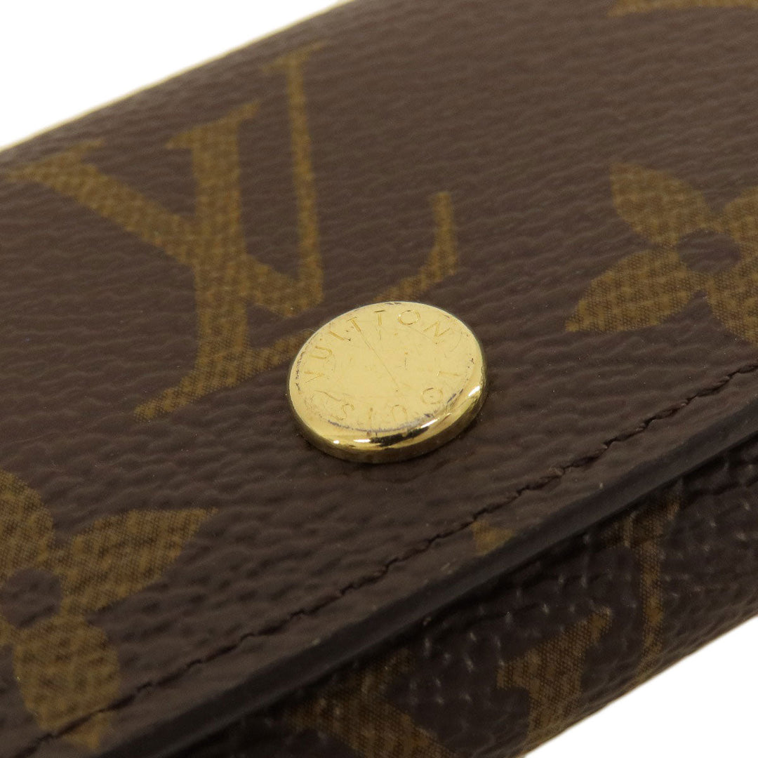LOUIS VUITTON Key case Key holder  M69517 Monogram canvas Brown Multicles4 Monogram Women Used Authentic
