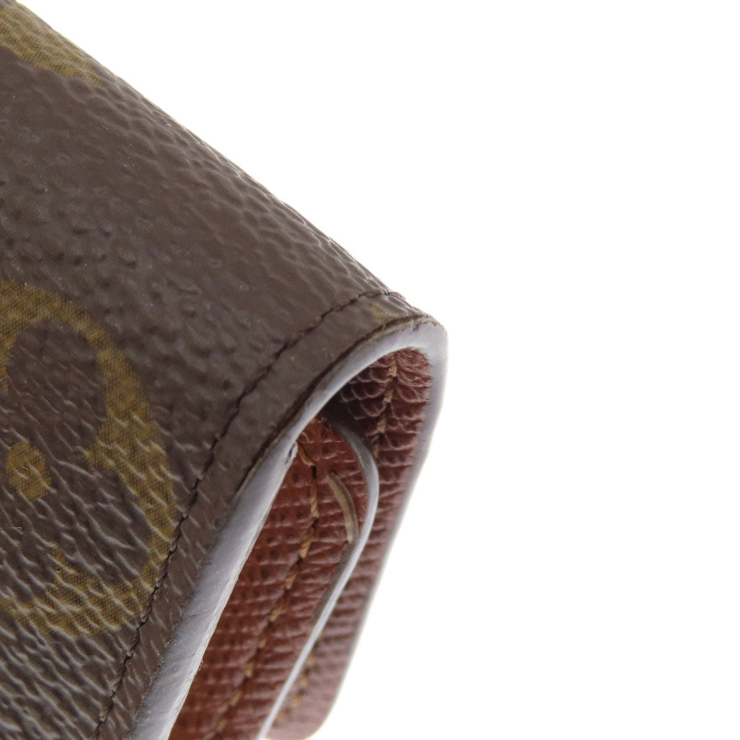 LOUIS VUITTON Key case Key holder  M69517 Monogram canvas Brown Multicles4 Monogram Women Used Authentic