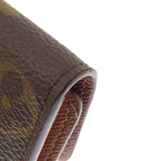 LOUIS VUITTON Key case Key holder  M69517 Monogram canvas Brown Multicles4 Monogram Women Used Authentic