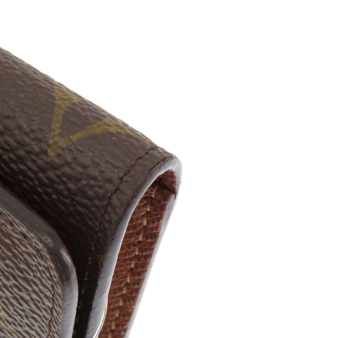 LOUIS VUITTON Key case Key holder  M69517 Monogram canvas Brown Multicles4 Monogram Women Used Authentic