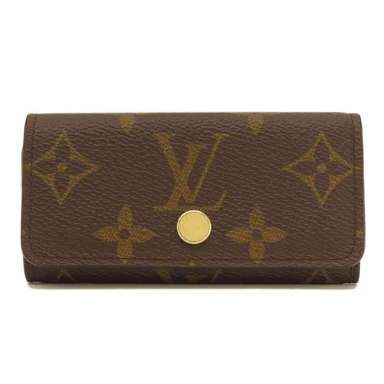 LOUIS VUITTON Key case Key holder  M69517 Monogram canvas Brown Multicles4 Monogram Women Used Authentic