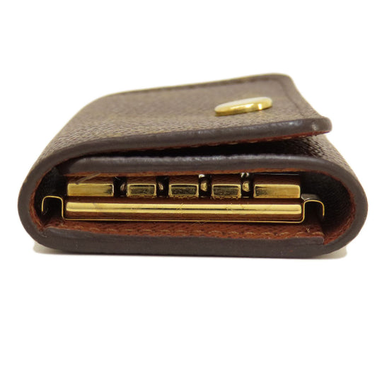 LOUIS VUITTON Key case Key holder  M69517 Monogram canvas Brown Multicles4 Monogram Women Used Authentic