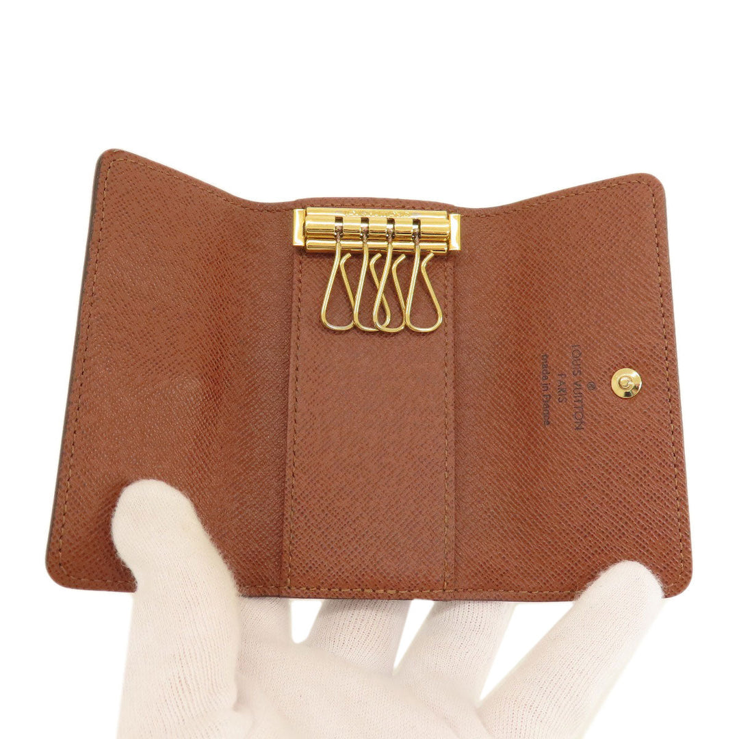 LOUIS VUITTON Key case Key holder  M69517 Monogram canvas Brown Multicles4 Monogram Women Used Authentic