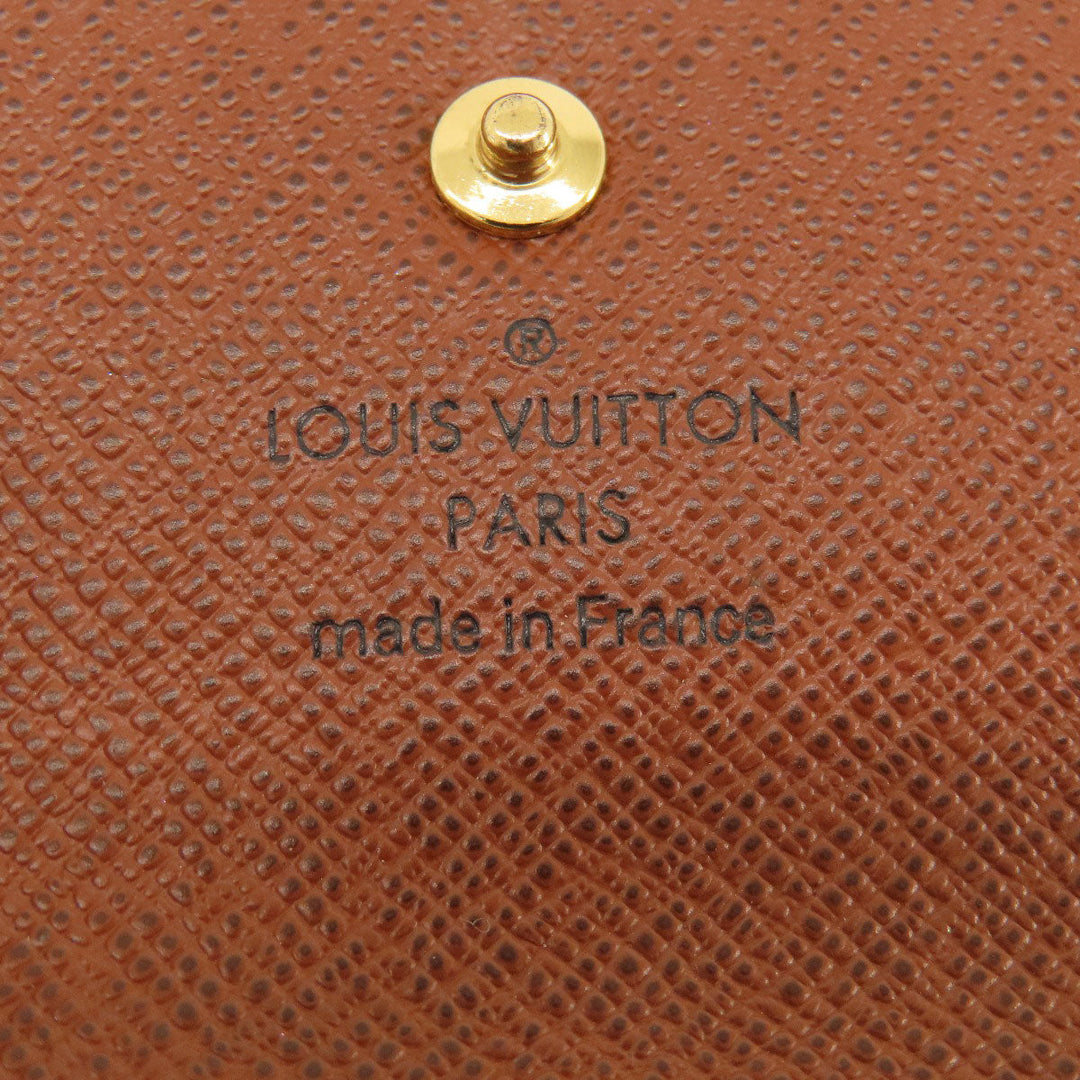 LOUIS VUITTON Key case Key holder  M69517 Monogram canvas Brown Multicles4 Monogram Women Used Authentic