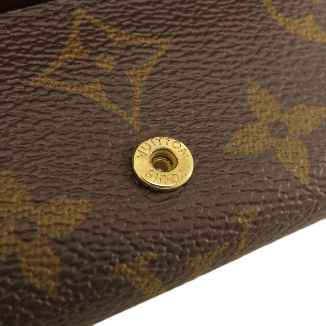 LOUIS VUITTON Key case Key holder  M69517 Monogram canvas Brown Multicles4 Monogram Women Used Authentic