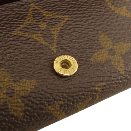 LOUIS VUITTON Key case Key holder  M69517 Monogram canvas Brown Multicles4 Monogram Women Used Authentic