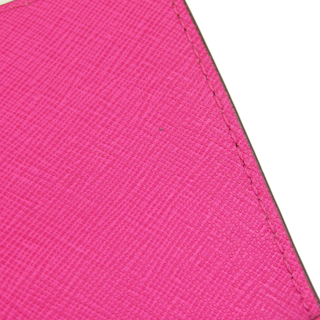 MICHAEL KORS Long Wallet Purse PVC pink Chain wallet Women Used Authentic