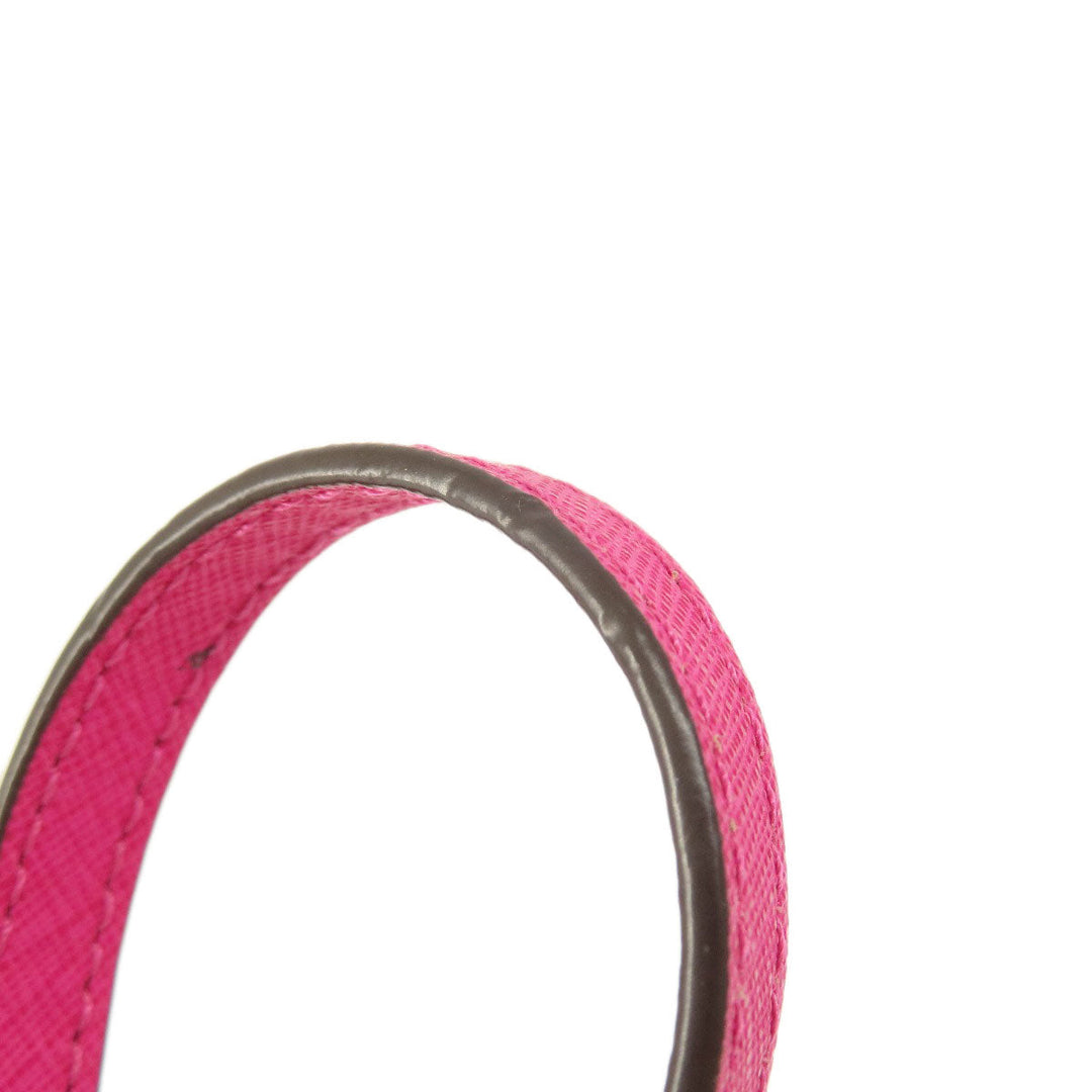MICHAEL KORS Long Wallet Purse PVC pink Chain wallet Women Used Authentic