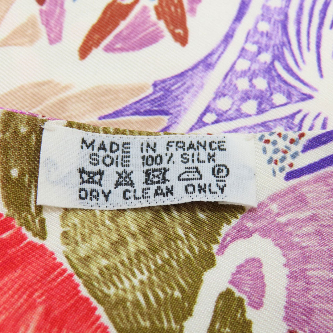 HERMES scarf silk Red Twilly Women Used Authentic