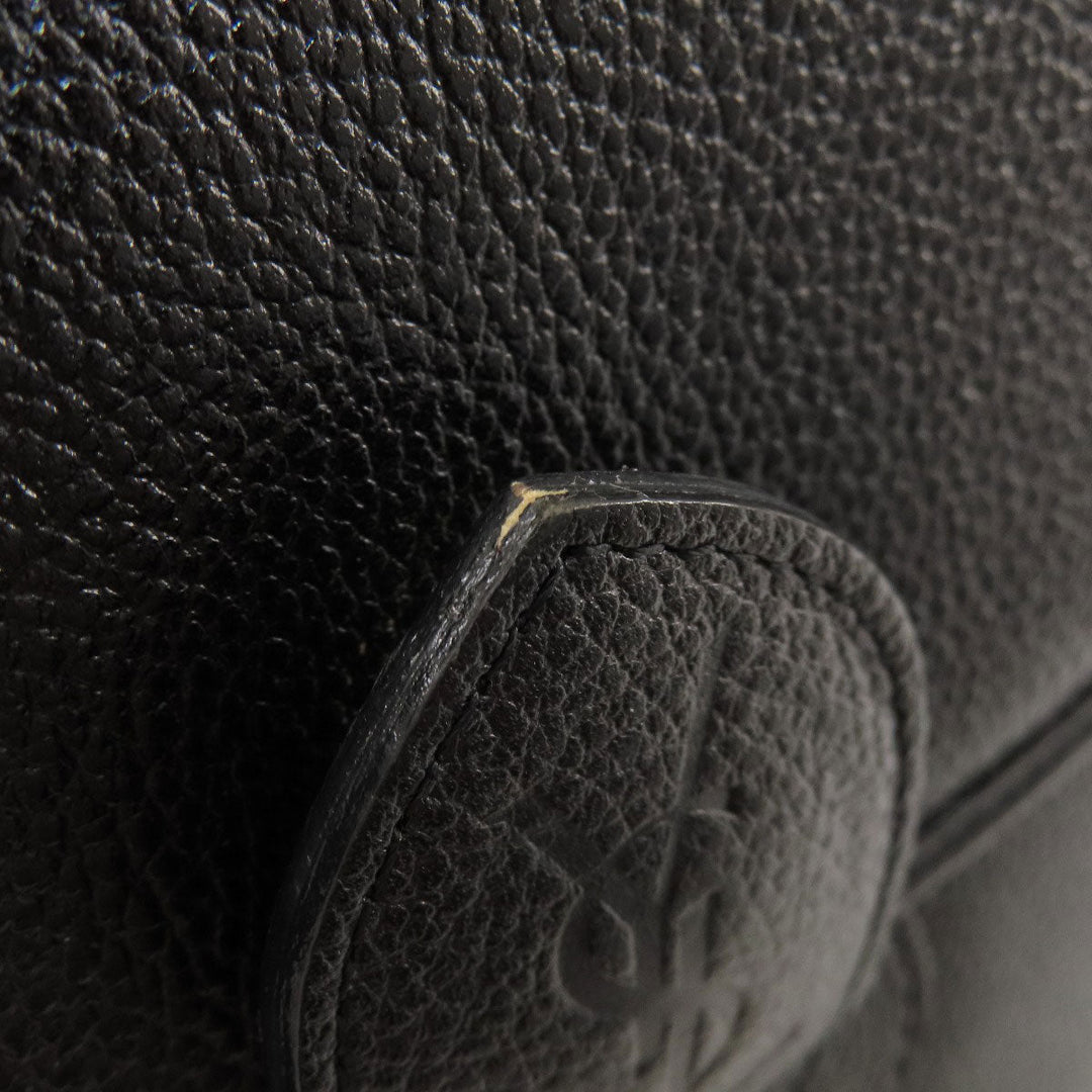YVES SAINT LAURENT Shoulder Bag leather black logo Women Used Authentic