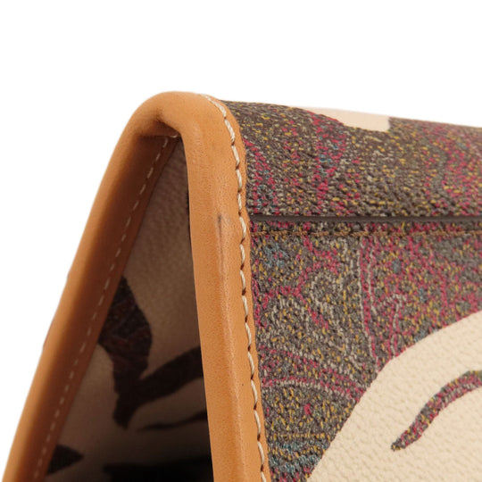 ETRO Tote Bag PVC beige Paisley Pattern