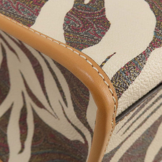ETRO Tote Bag PVC beige Paisley Pattern