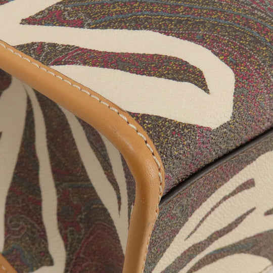 ETRO Tote Bag PVC beige Paisley Pattern