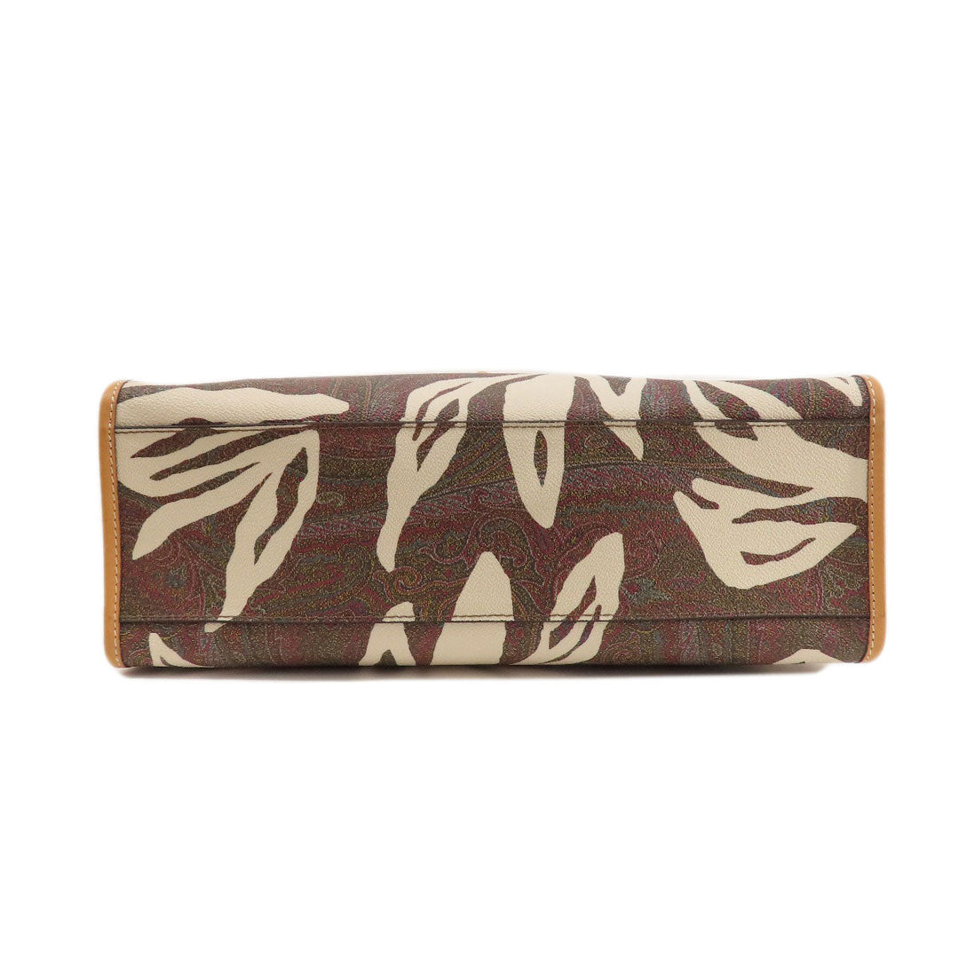ETRO Tote Bag PVC beige Paisley Pattern
