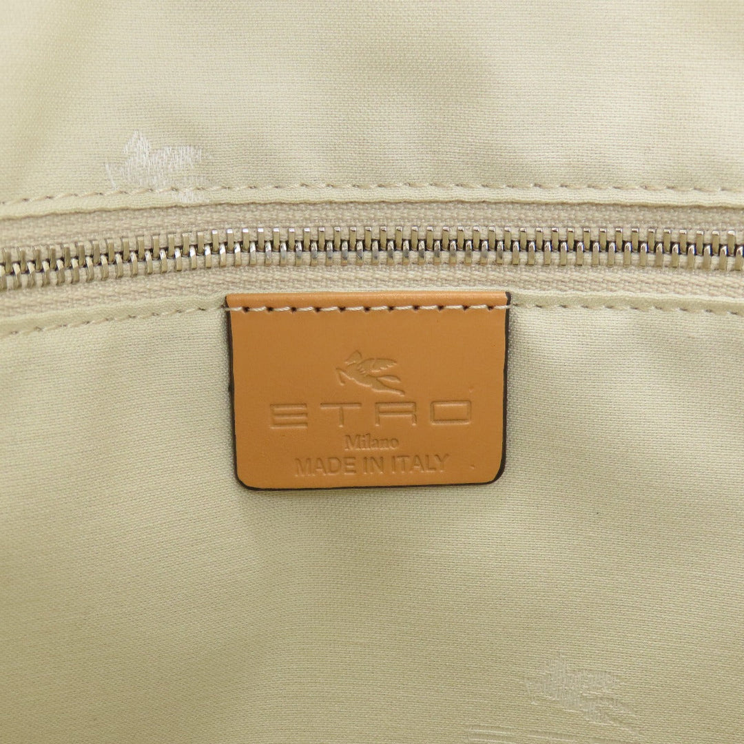 ETRO Tote Bag PVC beige Paisley Pattern