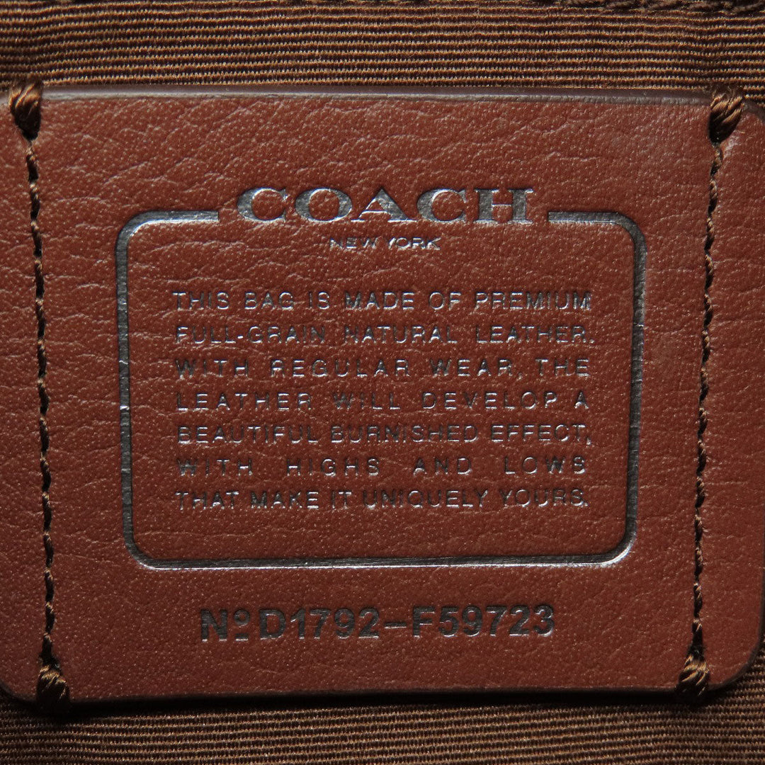 COACH Shoulder Bag F59723 leather Brown Long shoulder Women Used Authentic