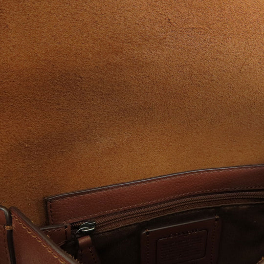 COACH Shoulder Bag F59723 leather Brown Long shoulder Women Used Authentic