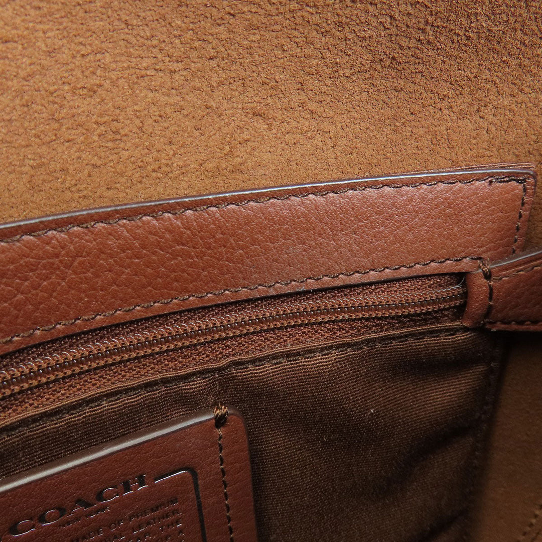 COACH Shoulder Bag F59723 leather Brown Long shoulder Women Used Authentic