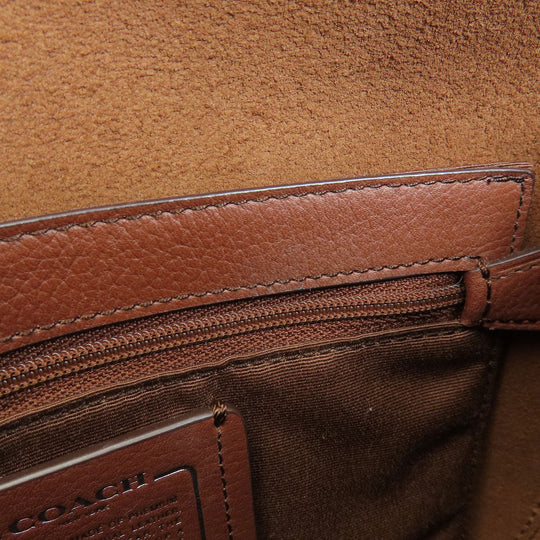 COACH Shoulder Bag F59723 leather Brown Long shoulder Women Used Authentic