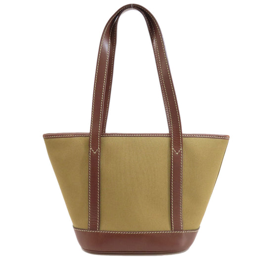 HUNTING WORLD Tote Bag canvas green logo Women Used Authentic