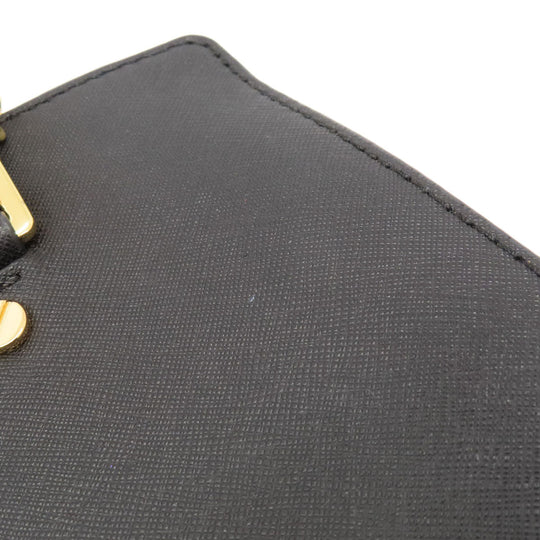 MICHAEL KORS Handbag leather black 2WAY Women Used Authentic