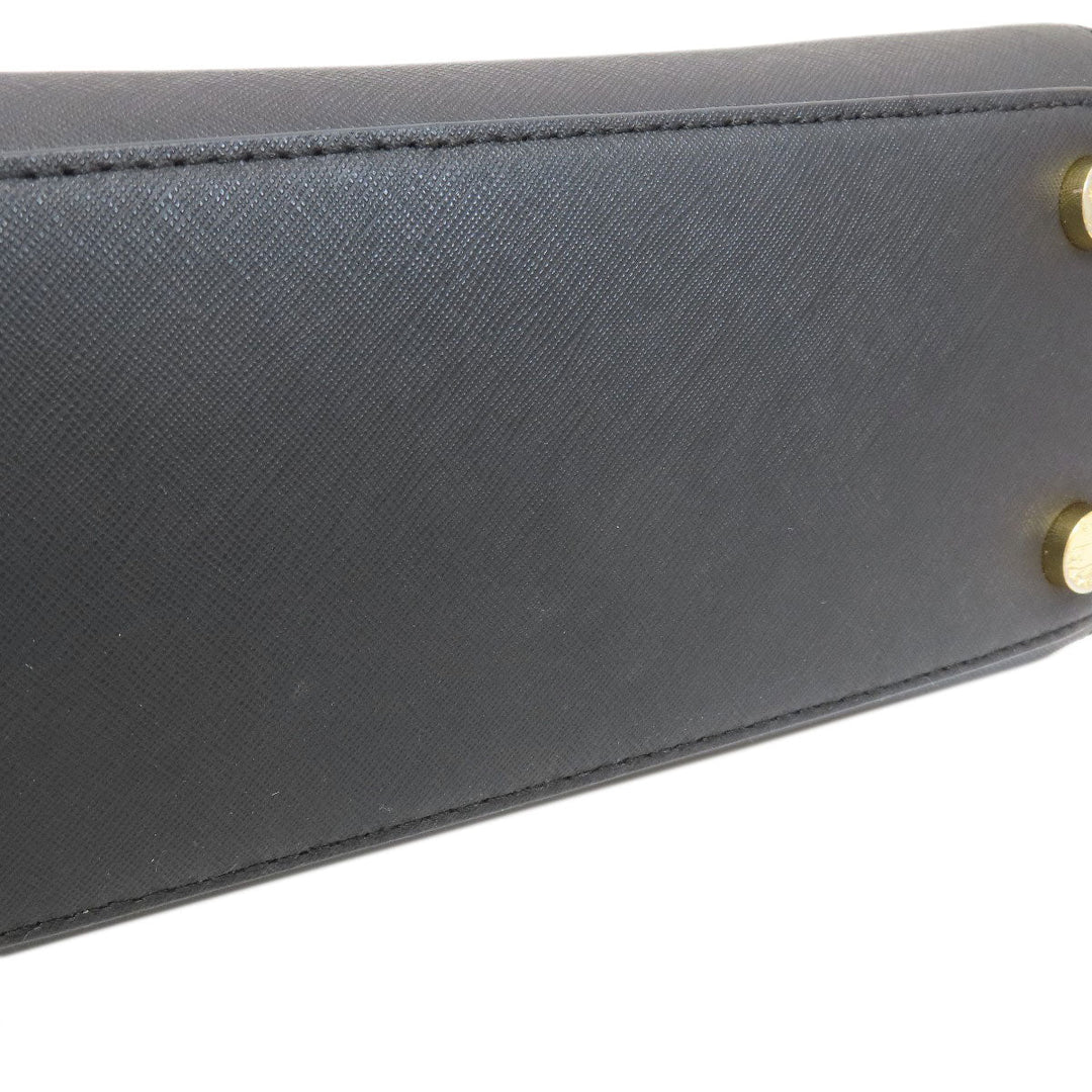 MICHAEL KORS Handbag leather black 2WAY Women Used Authentic