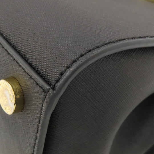 MICHAEL KORS Handbag leather black 2WAY Women Used Authentic