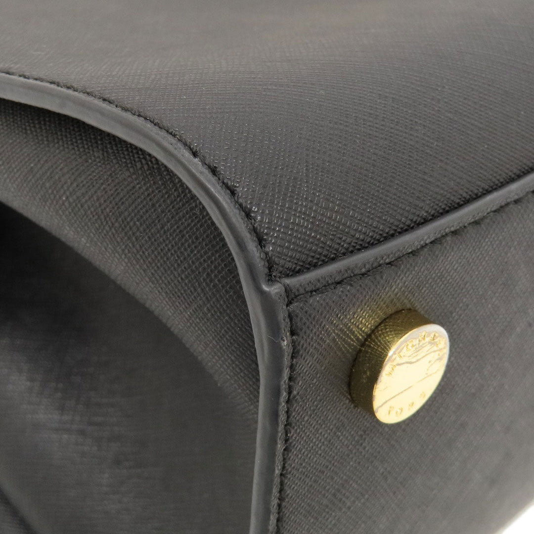 MICHAEL KORS Handbag leather black 2WAY Women Used Authentic