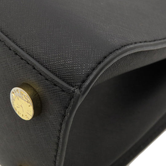 MICHAEL KORS Handbag leather black 2WAY Women Used Authentic