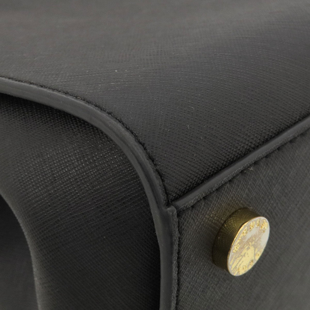 MICHAEL KORS Handbag leather black 2WAY Women Used Authentic