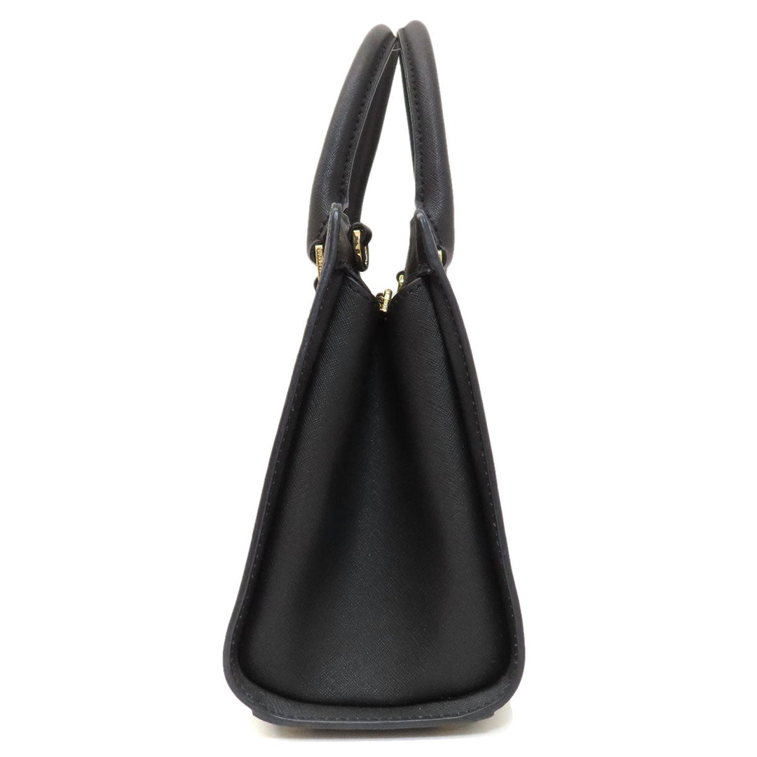 MICHAEL KORS Handbag leather black 2WAY Women Used Authentic