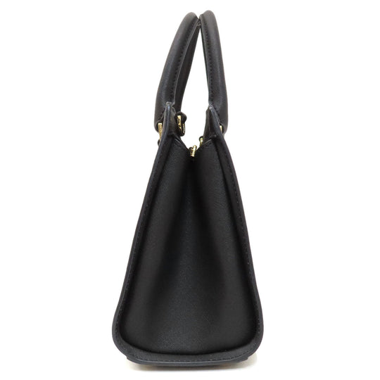 MICHAEL KORS Handbag leather black 2WAY Women Used Authentic