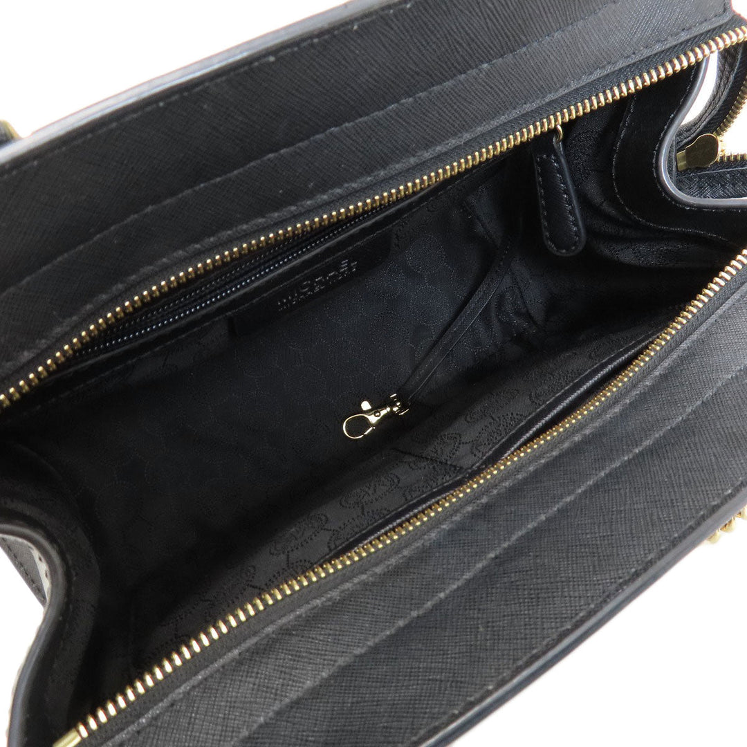 MICHAEL KORS Handbag leather black 2WAY Women Used Authentic