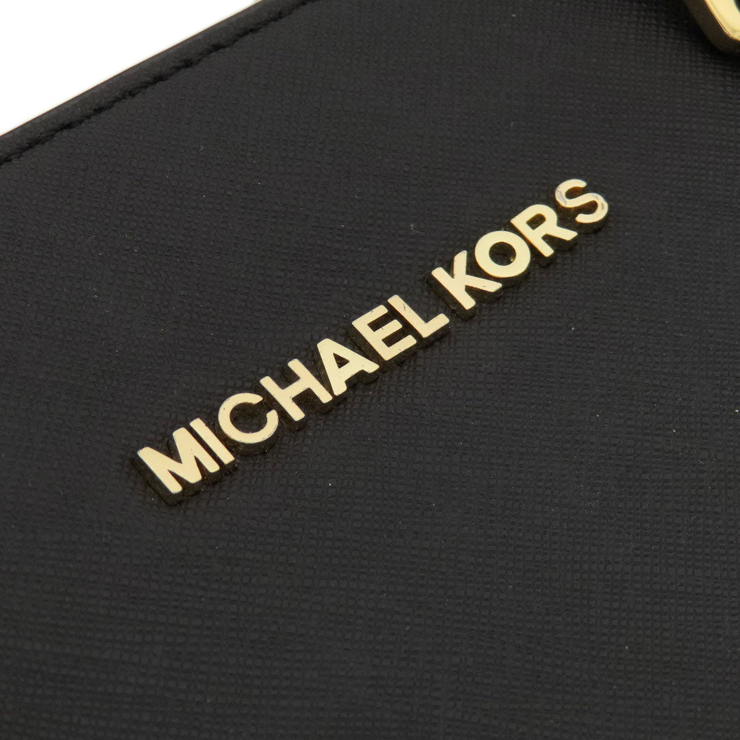 MICHAEL KORS Handbag leather black 2WAY Women Used Authentic