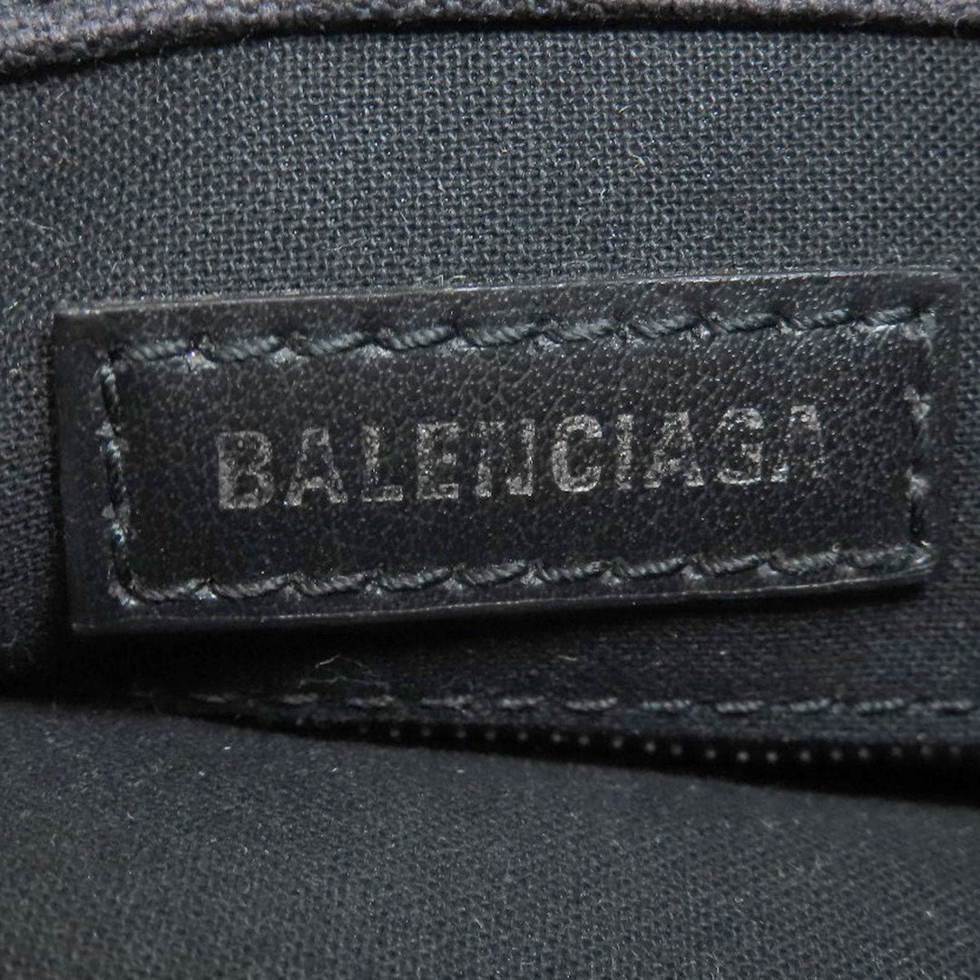 BALENCIAGA Handbag canvas Brown logo basket Women Used Authentic