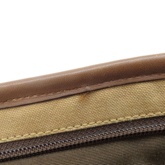 COACH Shoulder Bag F70820 Canvas, Leather Brown Logo embossed mens Used Authentic