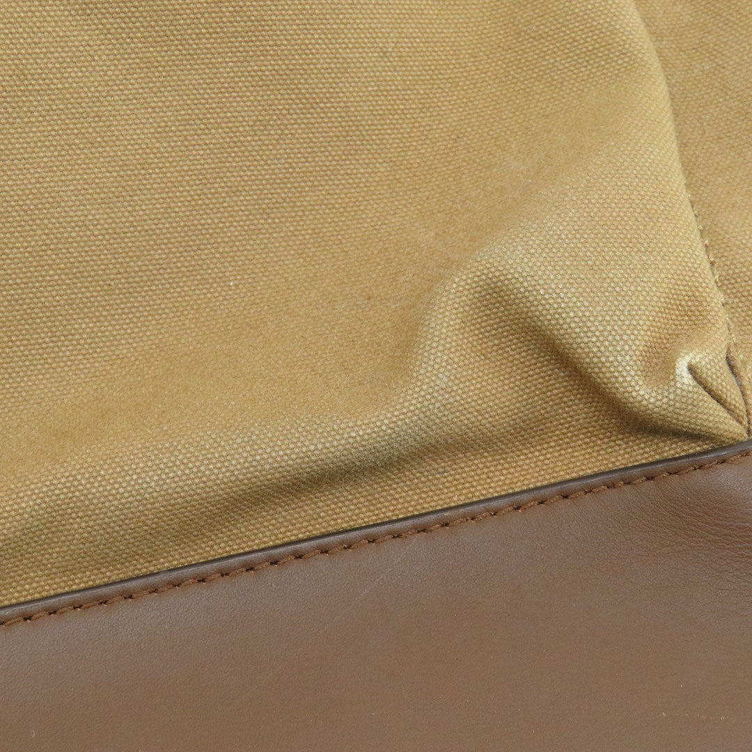 COACH Shoulder Bag F70820 Canvas, Leather Brown Logo embossed mens Used Authentic